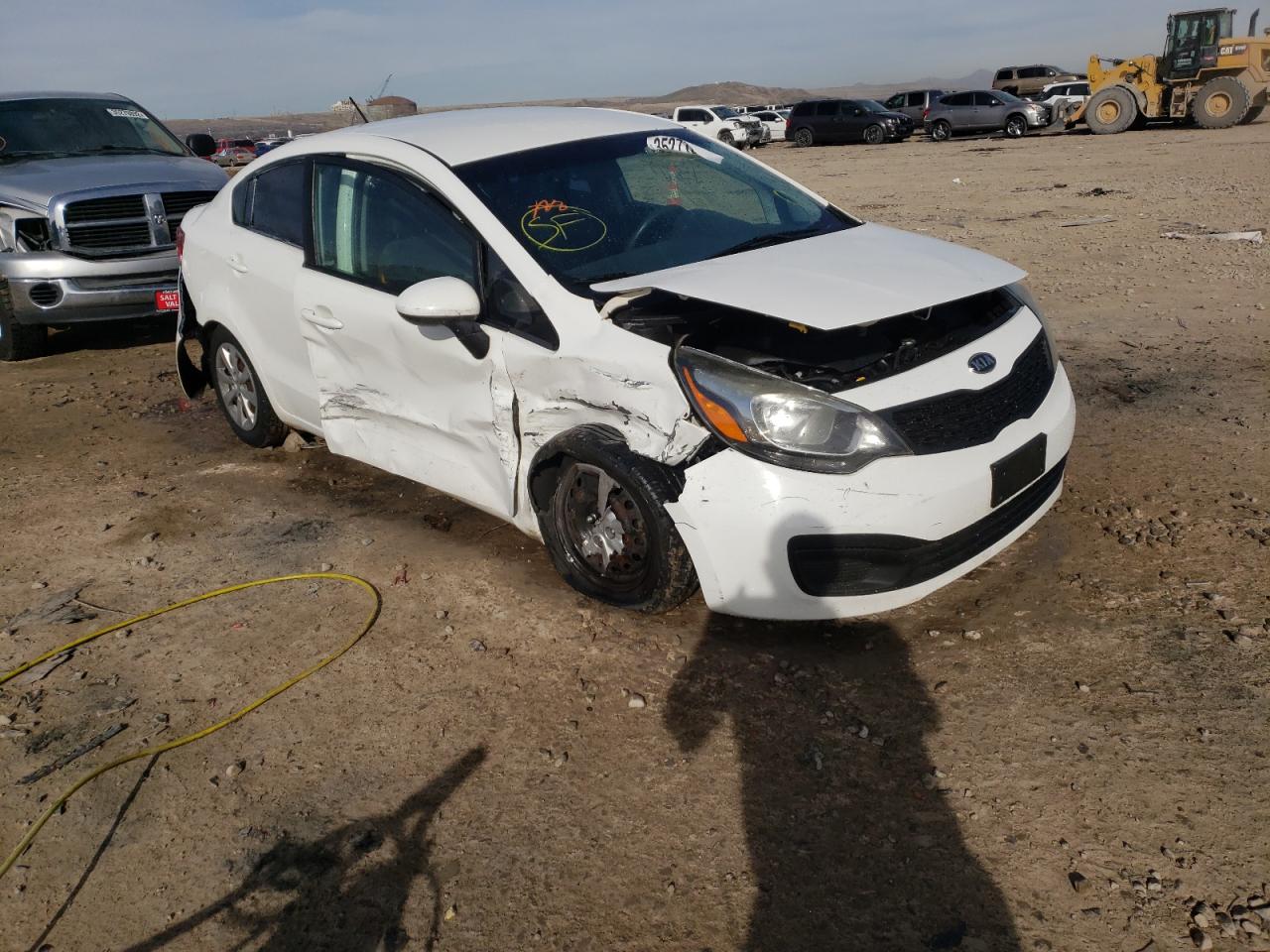 KIA RIO LX 2013 with VIN KNADM4A35D6122715 - Photo from auction