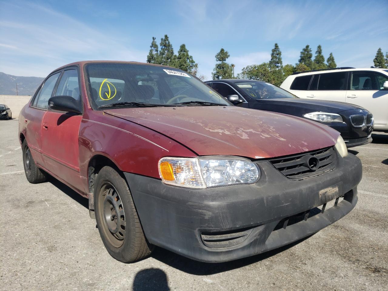 TOYOTA COROLLA CE 2002 with VIN 1NXBR12E42Z631631 - Photo from auction