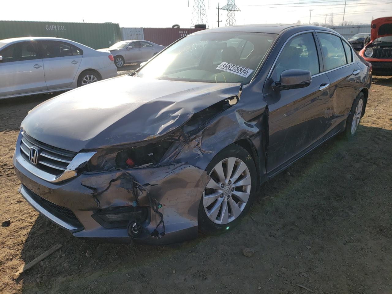 Photo 2 from auction – 2014 HONDA ACCORD EX with VIN 1HGCR2F76EA044218