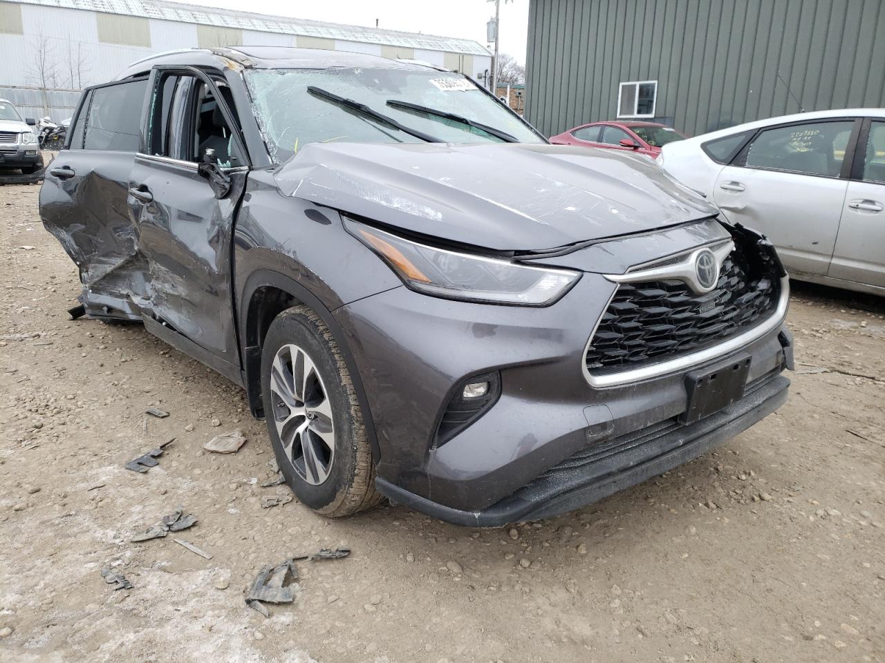 TOYOTA HIGHLANDER 2021 with VIN 5TDGZRBH0MS529382 - Photo from auction