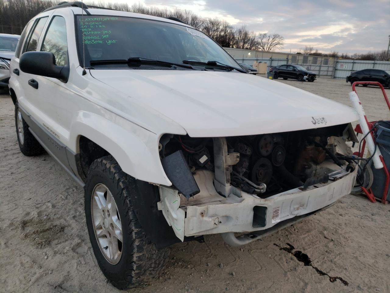 JEEP GRAND CHER 2002 with VIN 1J4GW48S02C276295 - Photo from auction