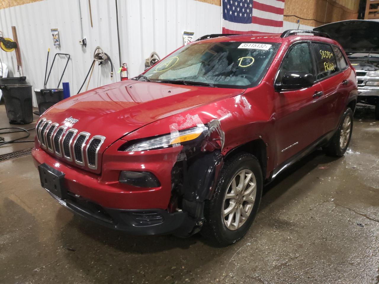 Photo 2 from auction – 2017 JEEP CHEROKEE S with VIN 1C4PJMAS7HW558455