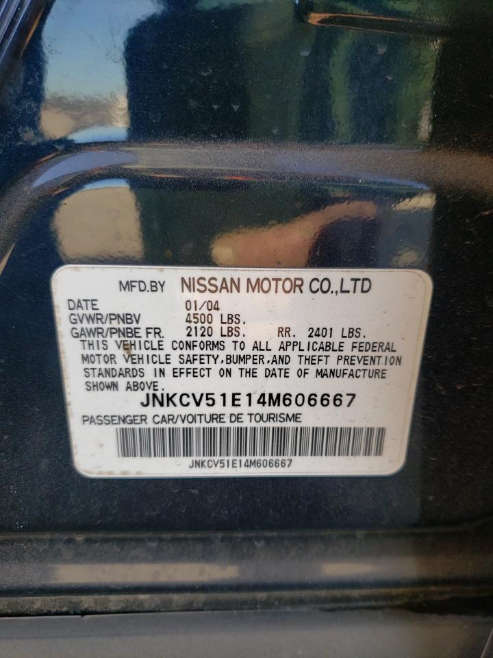 Photo 10 from auction – 2004 INFINITI G35 with VIN JNKCV51E14M606667