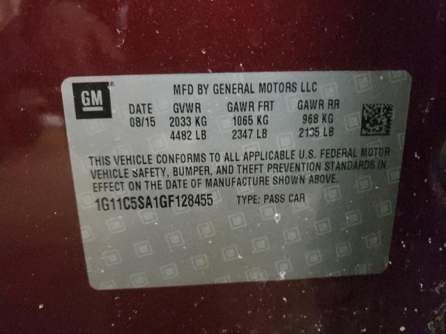 Photo 10 from auction – 2016 CHEVROLET MALIBU LIM with VIN 1G11C5SA1GF128455