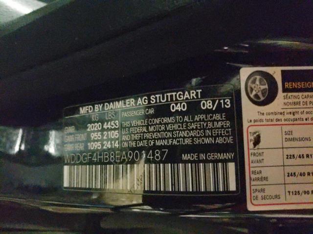 Photo 10 from auction – 2014 MERCEDES-BENZ C 250 with VIN WDDGF4HB8EA901487