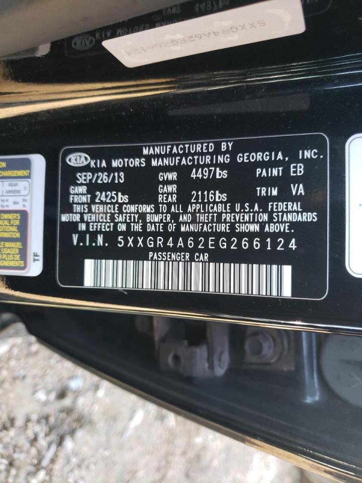 Photo 10 from auction – 2014 KIA OPTIMA SX with VIN 5XXGR4A62EG266124