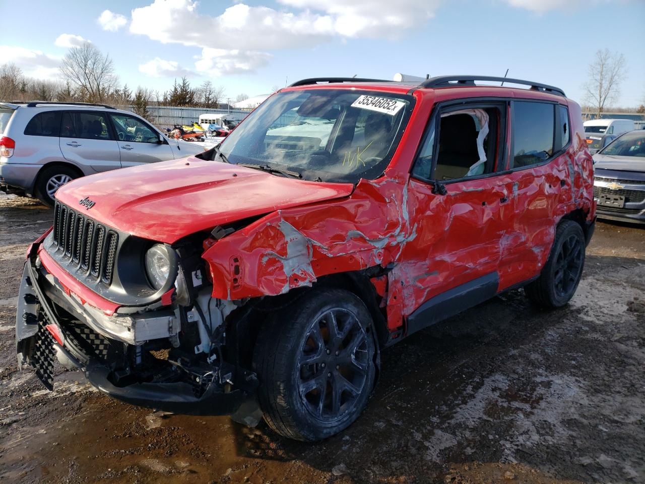 Photo 2 from auction – 2017 JEEP RENEGADE L with VIN ZACCJBBB3HPE64670