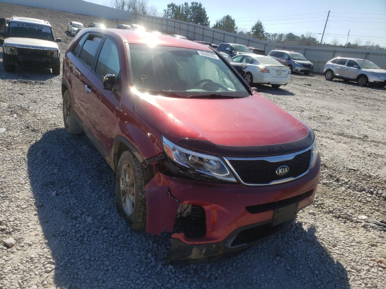 KIA SORENTO LX 2014 with VIN 5XYKT3A68EG461503 - Photo from auction