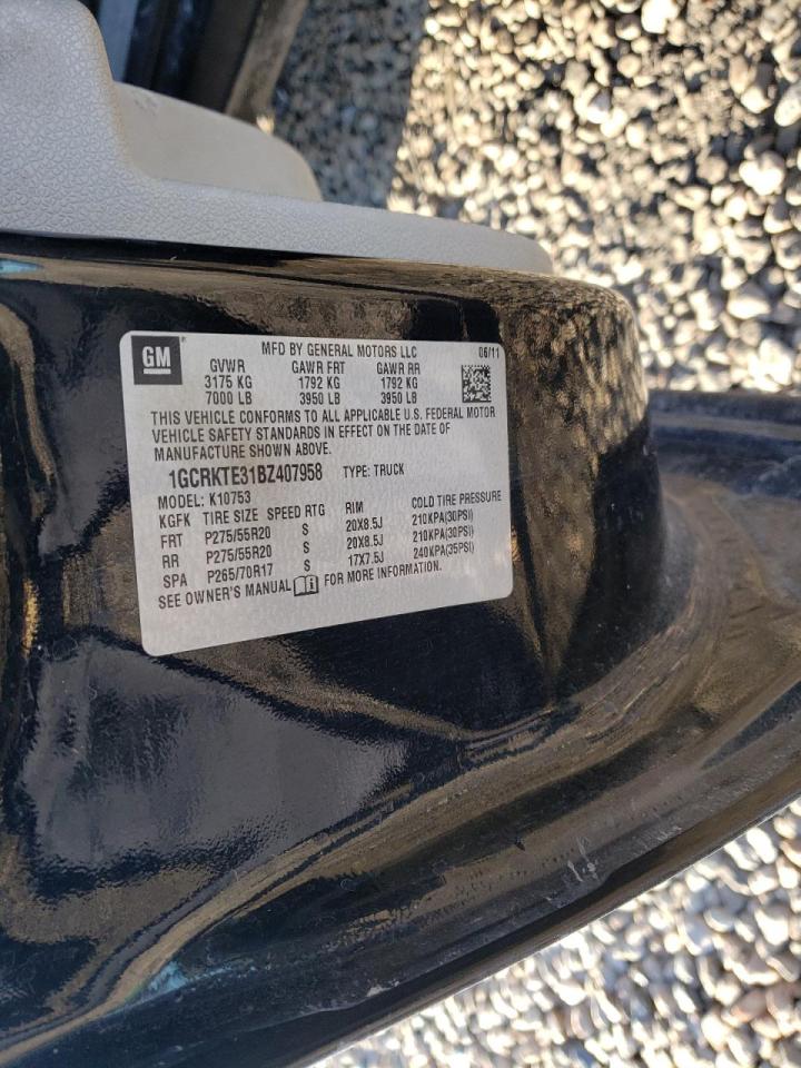 Photo 10 from auction – 2011 CHEVROLET SILVERADO with VIN 1GCRKTE31BZ407958