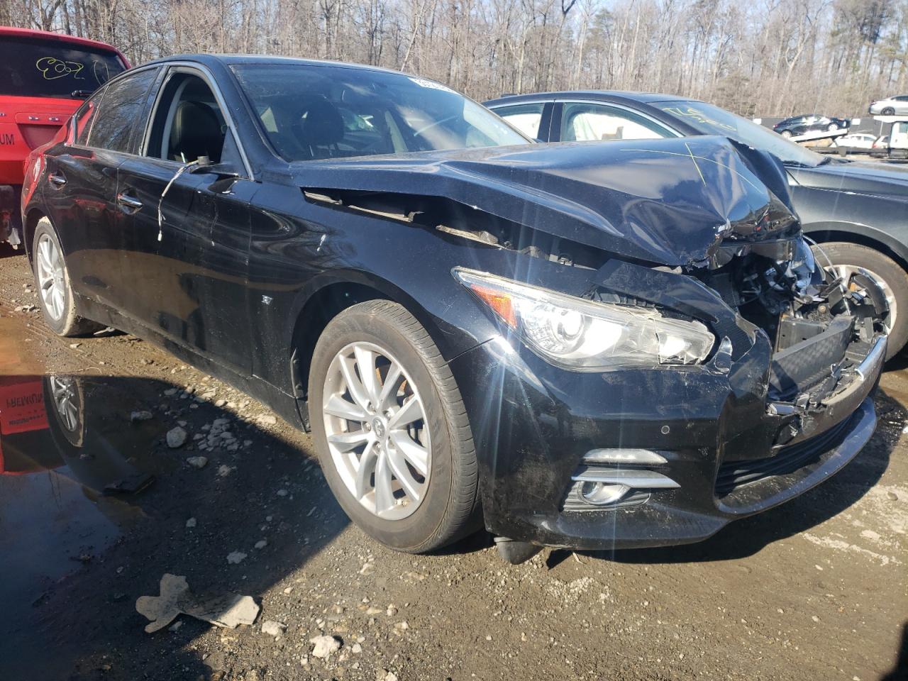 INFINITI Q50 BASE 2015 with VIN JN1BV7AR7FM400996 - Photo from auction