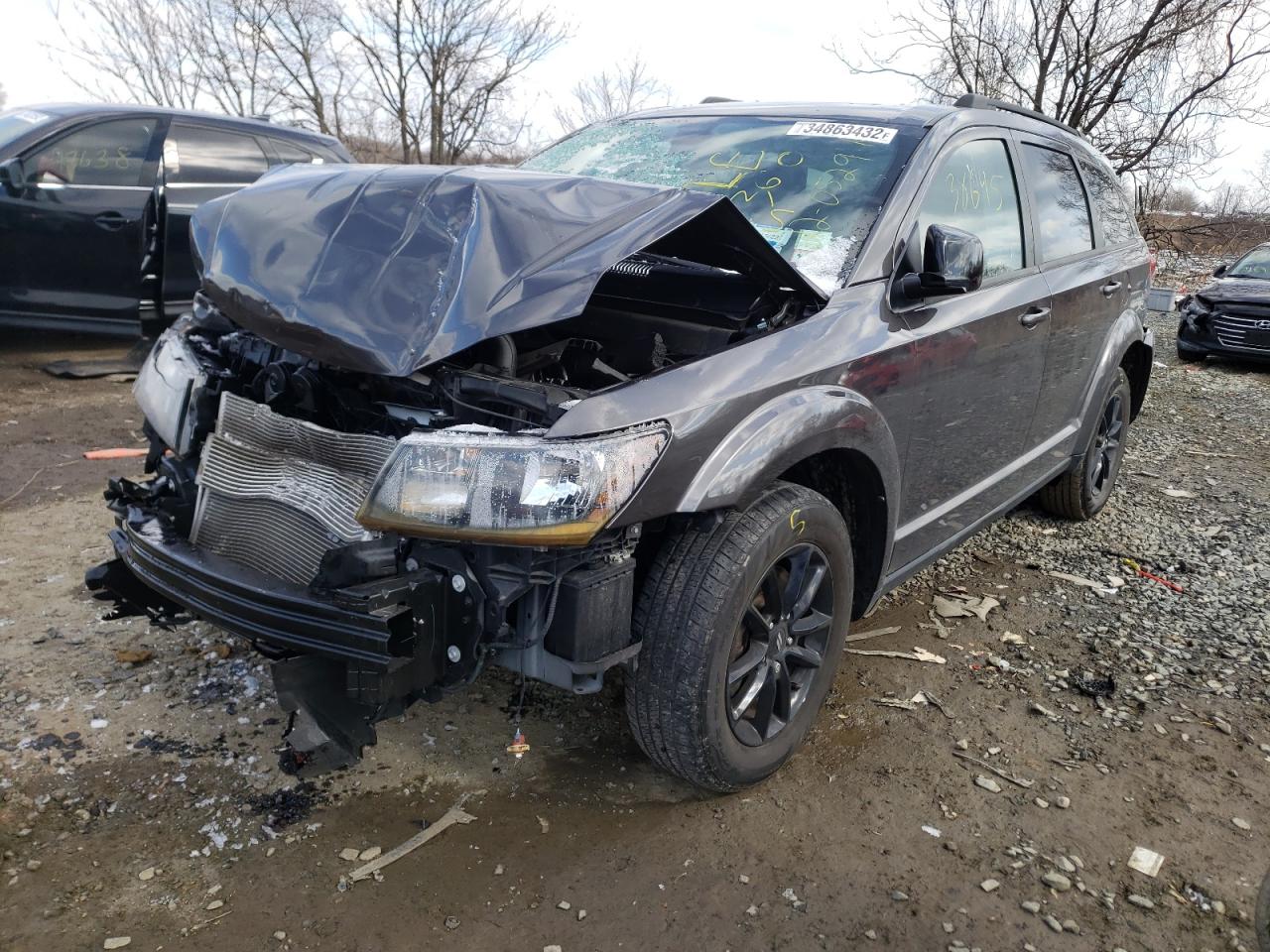 Photo 2 from auction – 2019 DODGE JOURNEY SE with VIN 3C4PDCBB2KT835378