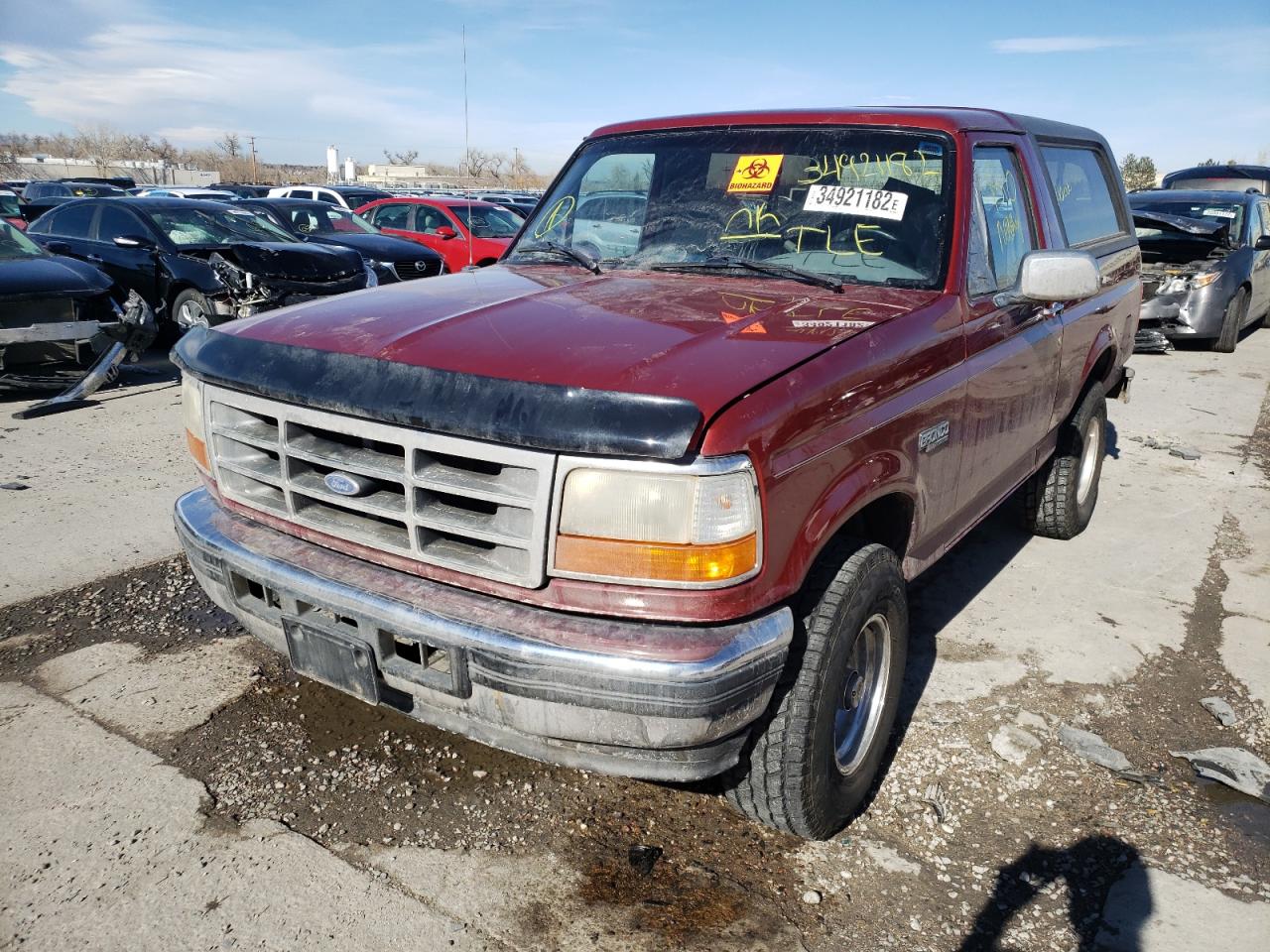 Photo 2 from auction – 1996 FORD BRONCO U10 with VIN 1FMEU15HXTLA70599