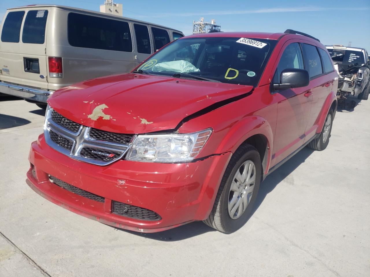 Photo 2 from auction – 2016 DODGE JOURNEY SE with VIN 3C4PDCAB7GT159504