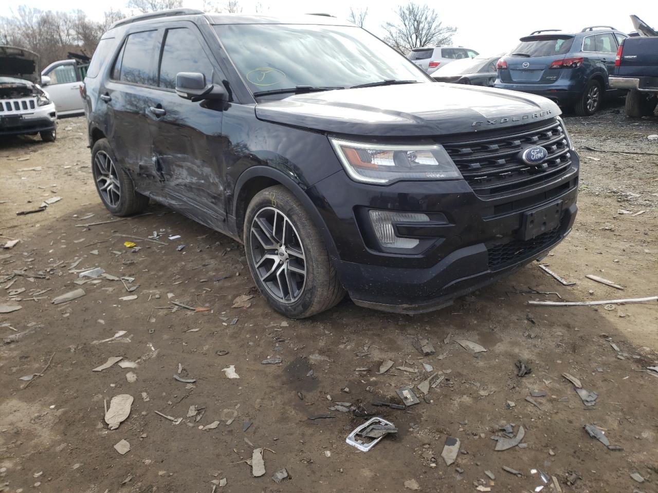 FORD EXPLORER S 2017 with VIN 1FM5K8GT1HGA53299 - Photo from auction