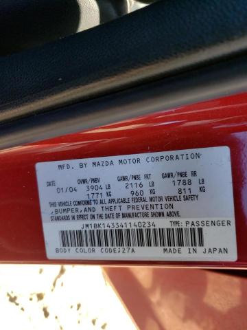 Photo 10 from auction – 2004 MAZDA 3 HATCHBAC with VIN JM1BK143341140234
