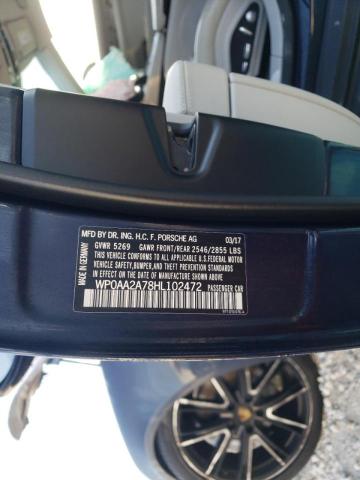Photo 10 from auction – 2017 PORSCHE PANAMERA 2 with VIN WP0AA2A78HL102472