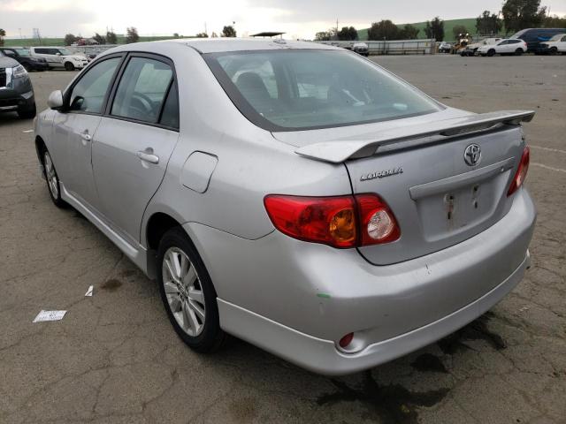 Photo 3 from auction – 2009 TOYOTA COROLLA BA with VIN 1NXBU40E09Z027376