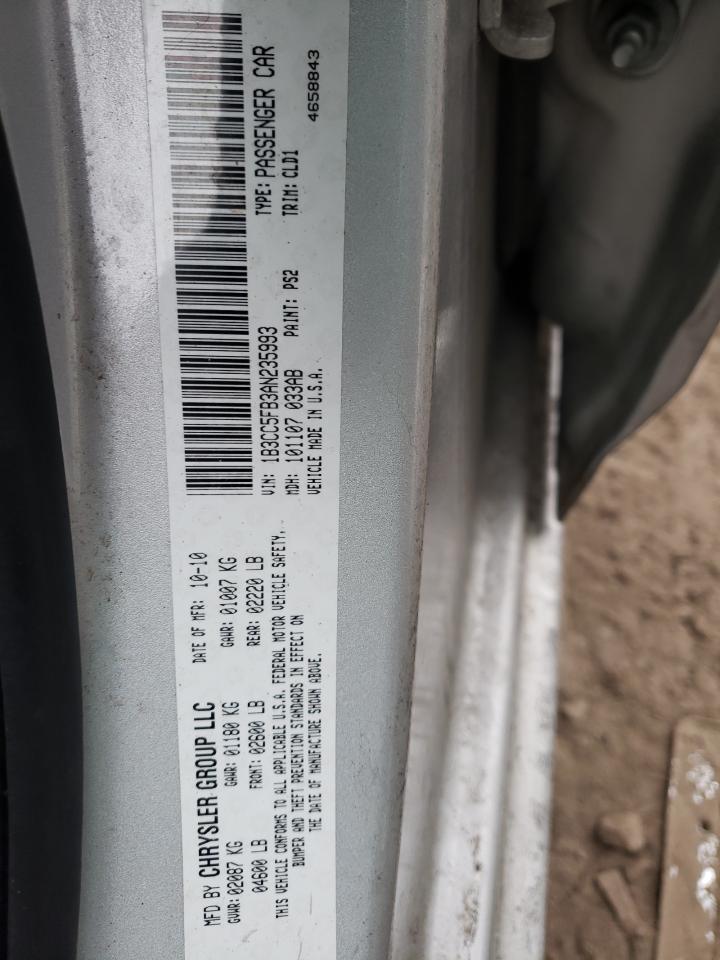 Photo 10 from auction – 2010 DODGE AVENGER R/ with VIN 1B3CC5FB3AN235993