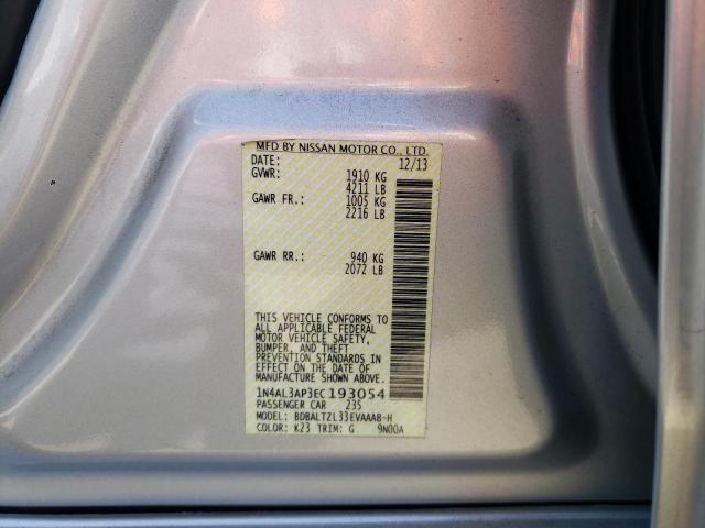 Photo 10 from auction – 2014 NISSAN ALTIMA XE with VIN 1N4AL3AP3EC193054