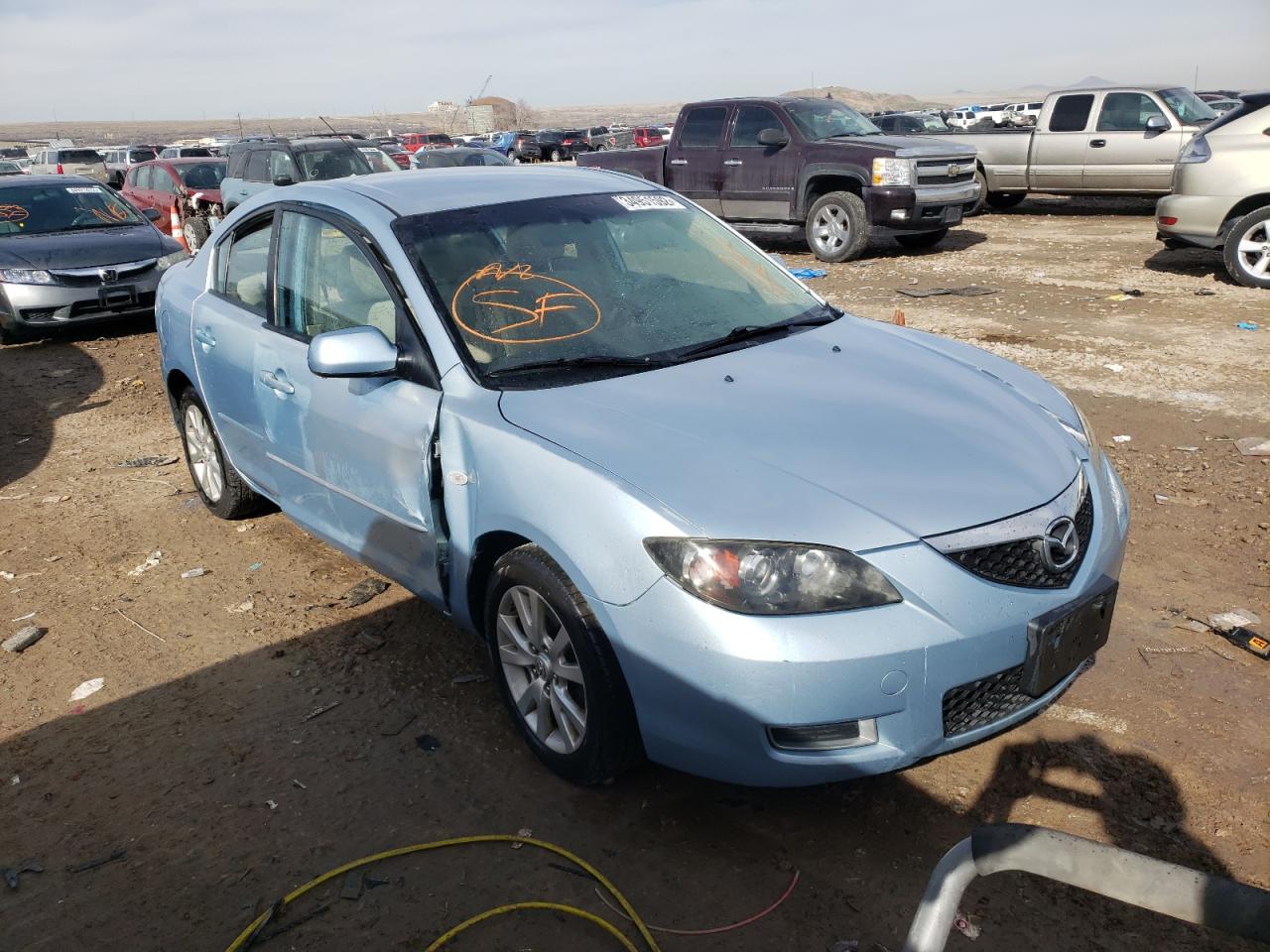 MAZDA 3 I 2008 with VIN JM1BK12F481833042 - Photo from auction