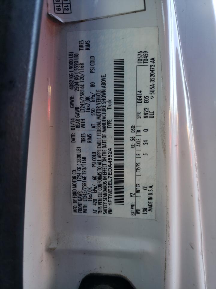 Photo 10 from auction – 2014 FORD ECONOLINE with VIN 1FTNE2EL7EDA45524