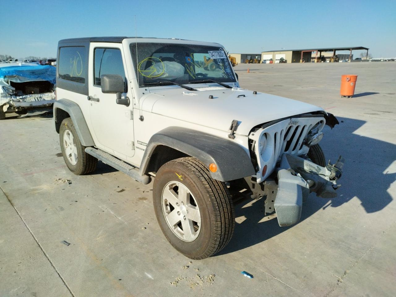 JEEP WRANGLER S 2012 with VIN 1C4AJWAG7CL267459 - Photo from auction