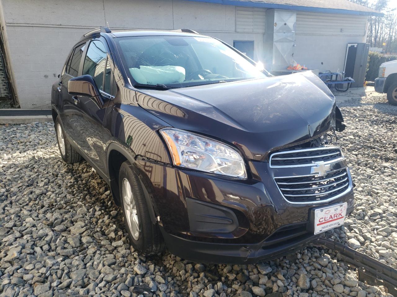 CHEVROLET TRAX 1LT 2016 with VIN KL7CJLSB8GB565974 - Photo from auction