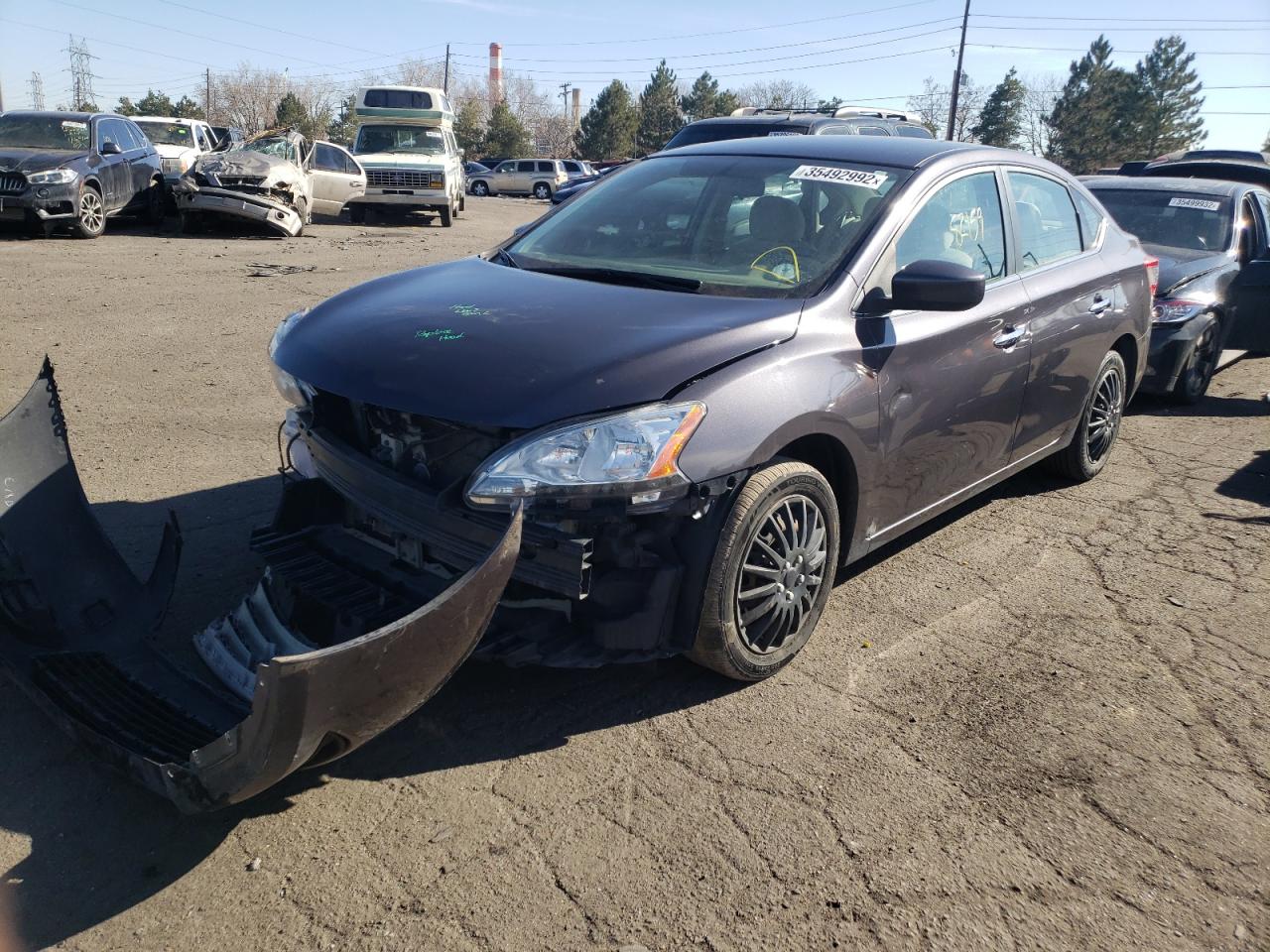 Photo 2 from auction – 2014 NISSAN SENTRA S with VIN 3N1AB7AP3EL691492