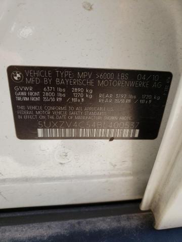 Photo 10 from auction – 2011 BMW X5 XDRIVE3 with VIN 5UXZV4C54BL400537