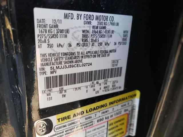 Photo 10 from auction – 2012 LINCOLN NAVIGATOR with VIN 5LMJJ3J59CEL02724