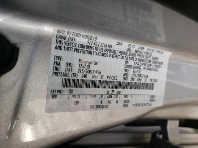 Photo 10 from auction – 2015 FORD FOCUS SE with VIN 1FADP3F20FL215821
