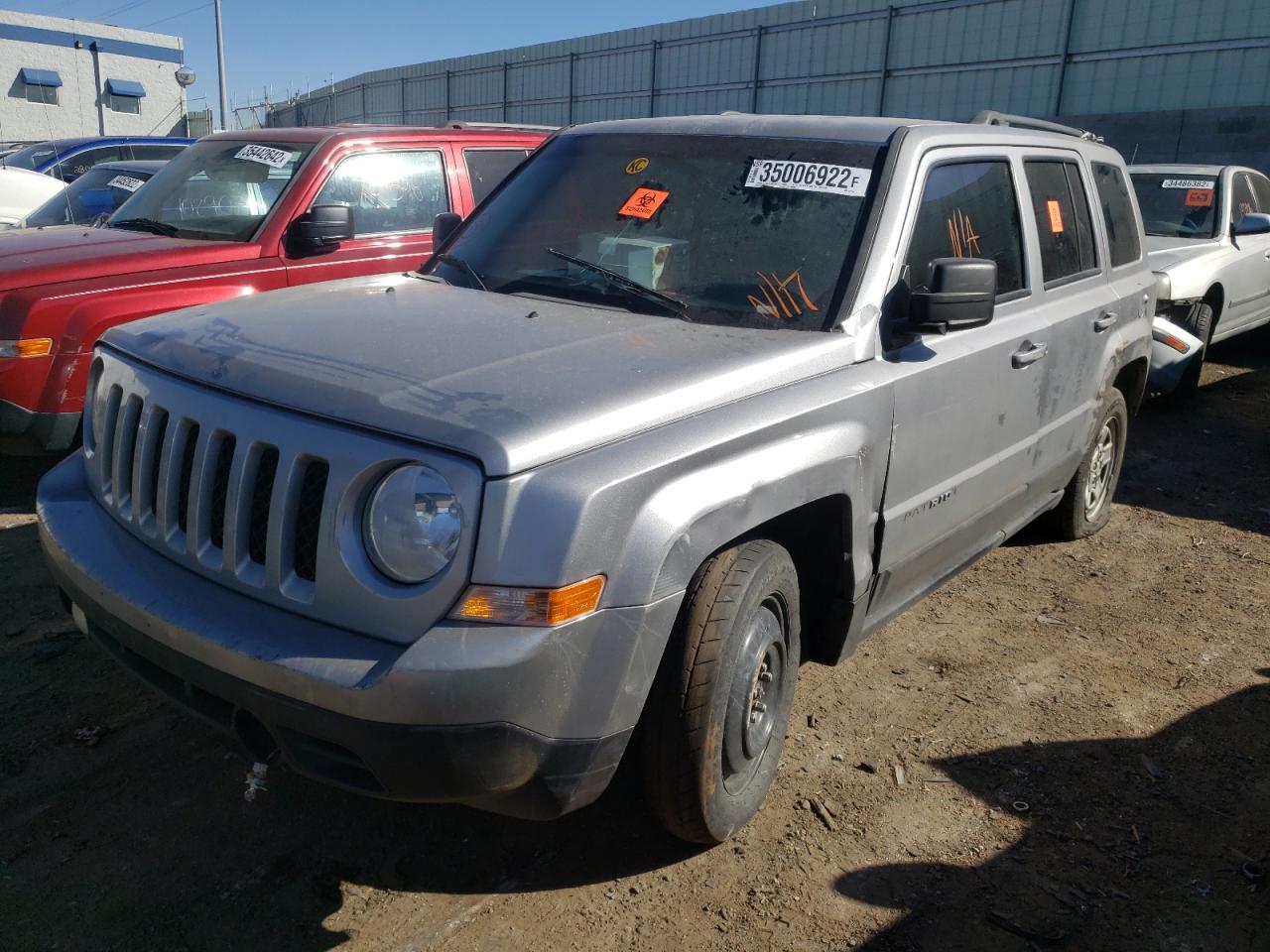Photo 2 from auction – 2016 JEEP PATRIOT SP with VIN 1C4NJPBAXGD629110