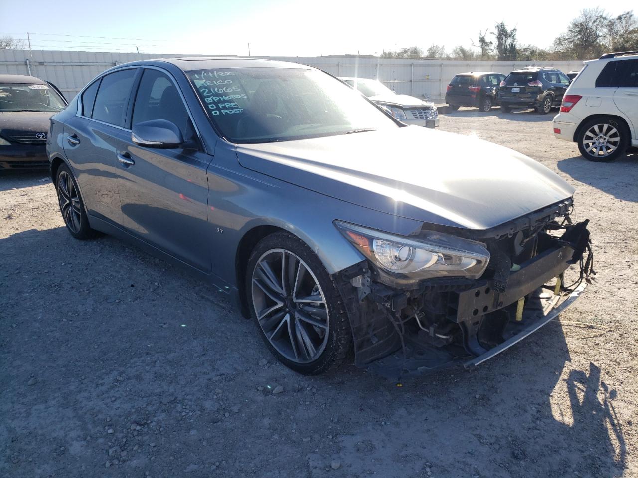 INFINITI Q50 BASE 2015 with VIN JN1BV7AP4FM355286 - Photo from auction