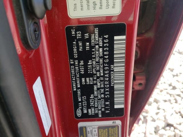 Photo 10 from auction – 2015 KIA OPTIMA SX with VIN 5XXGR4A69FG483364