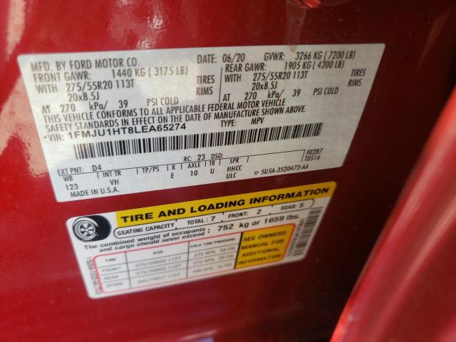 Photo 10 from auction – 2020 FORD EXPEDITION with VIN 1FMJU1HT8LEA65274