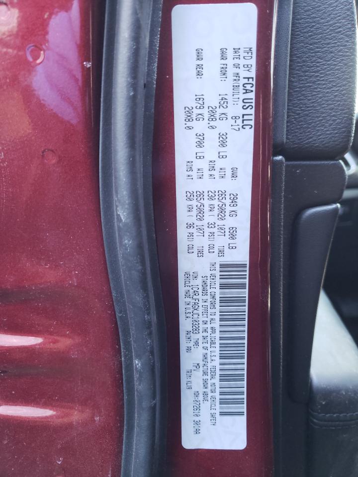 Photo 10 from auction – 2018 JEEP GRAND CHER with VIN 1C4RJFAGXJC103283
