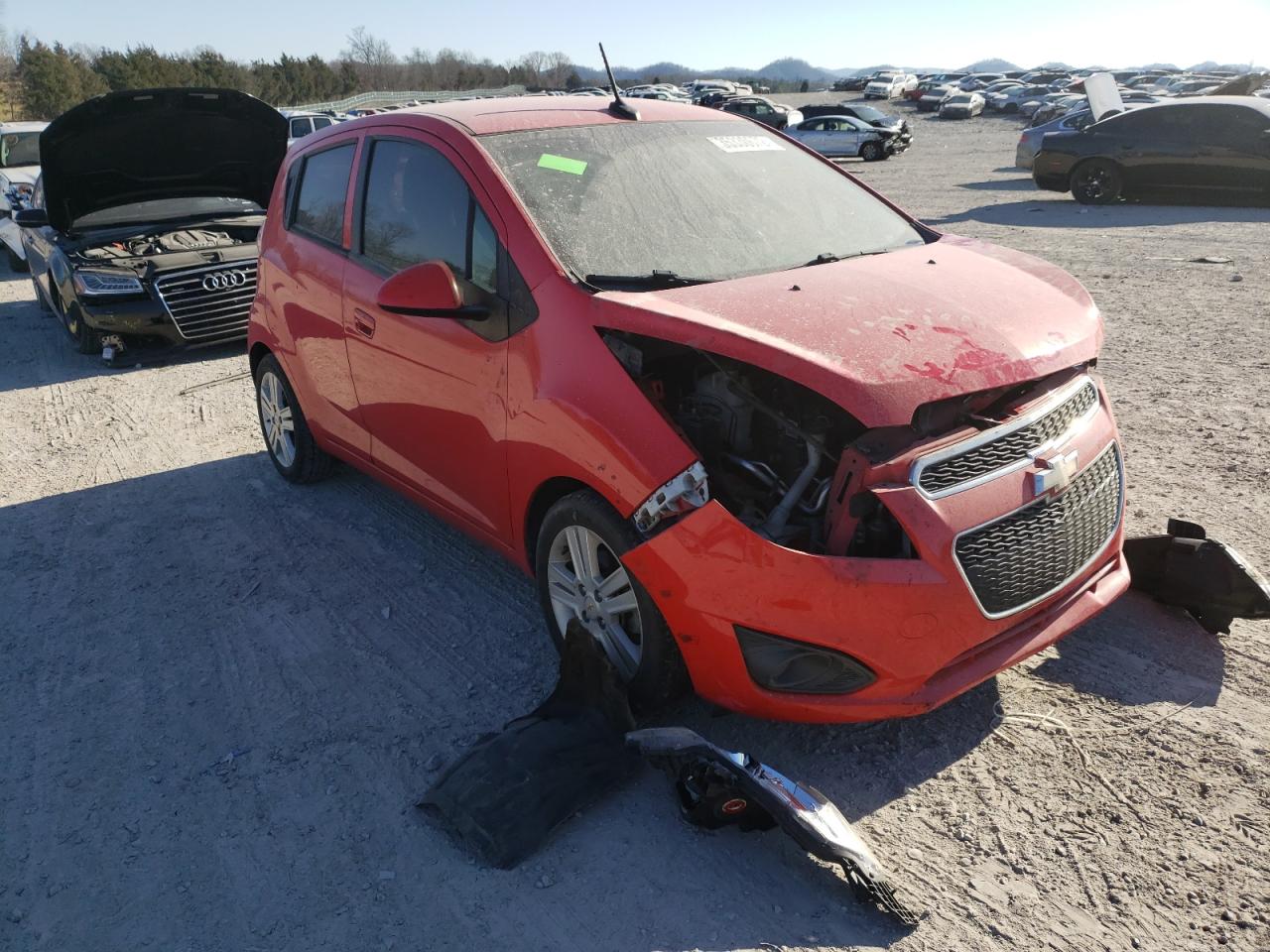 CHEVROLET SPARK LS 2014 مع رقم تعريف المركبة KL8CB6S93EC507642 - صورة من المزاد