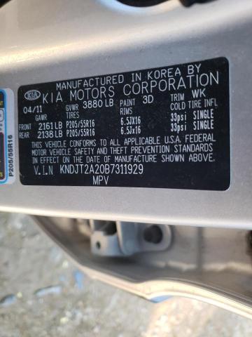 Photo 10 from auction – 2011 KIA SOUL with VIN KNDJT2A20B7311929
