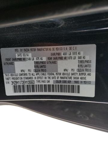 Photo 10 from auction – 2014 MAZDA 3 TOURING with VIN 3MZBM1V72EM106993