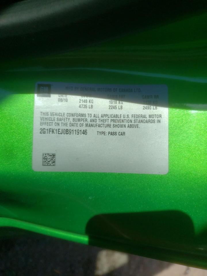 Photo 10 from auction – 2011 CHEVROLET CAMARO 2SS with VIN 2G1FK1EJ0B9119146