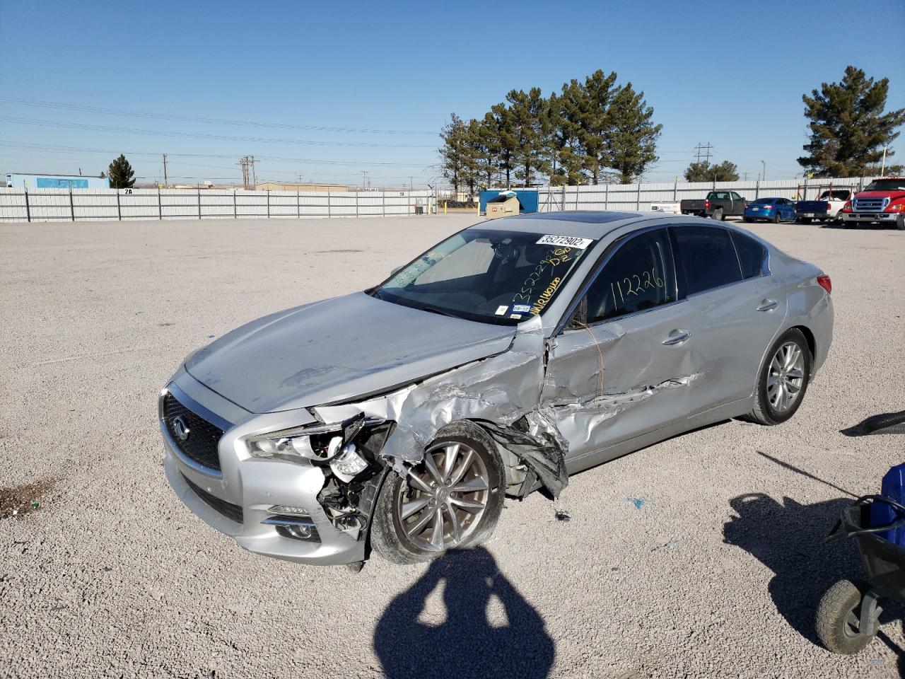 Photo 2 from auction – 2014 INFINITI Q50 BASE with VIN JN1BV7AP0EM675283