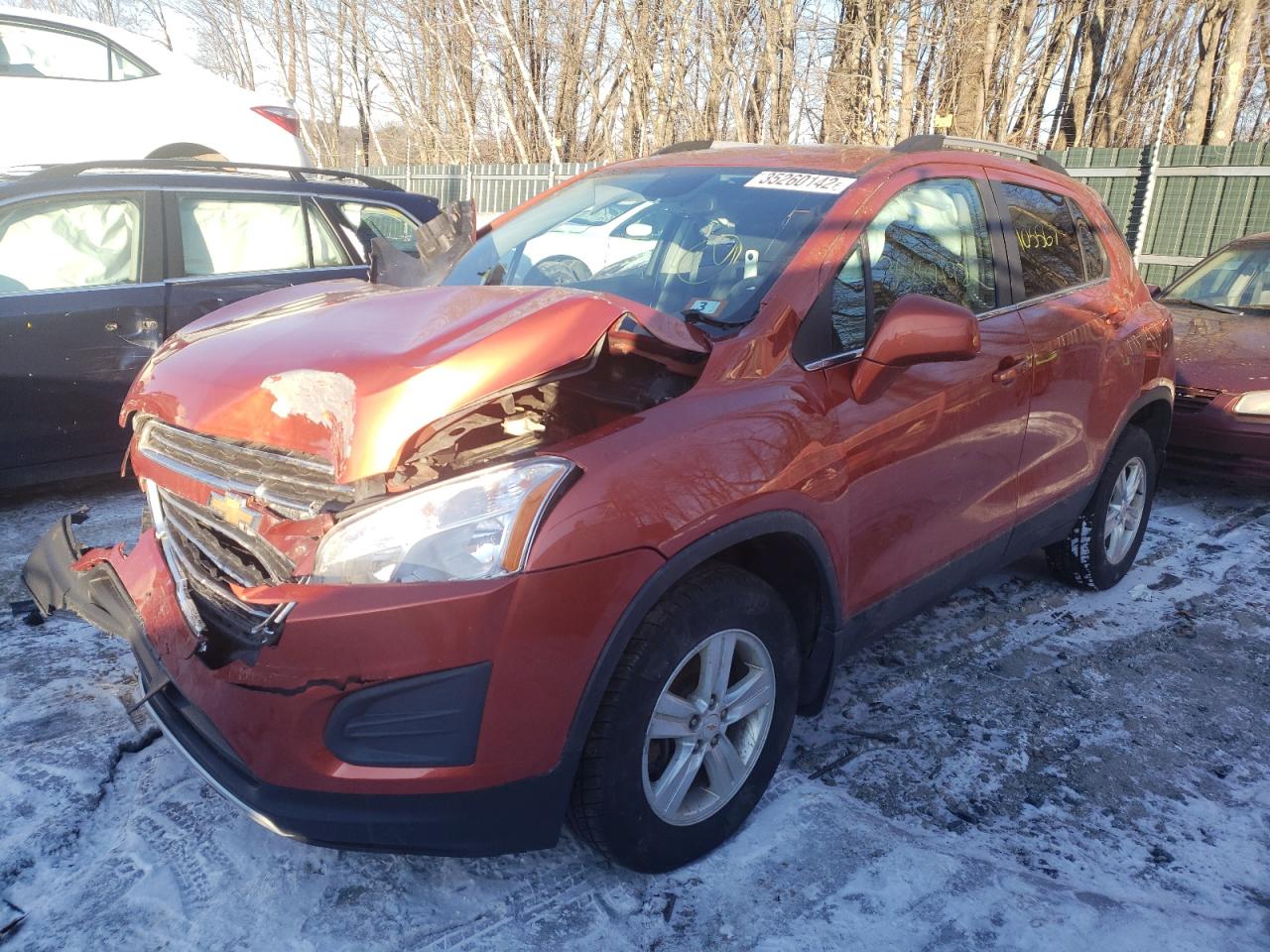 Photo 2 from auction – 2016 CHEVROLET TRAX 1LT with VIN KL7CJPSB5GB630111
