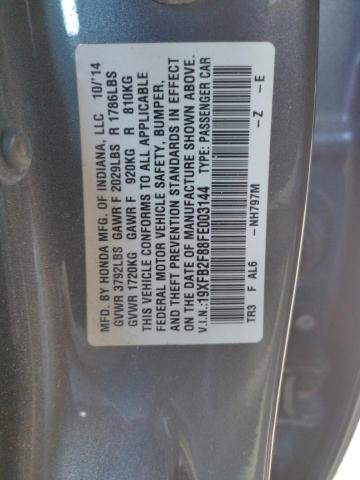 Фото 10 с аукциона – 2015 HONDA CIVIC EX с VIN 19XFB2F88FE003144