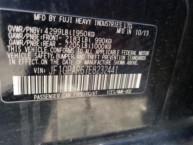 Photo 10 from auction – 2014 SUBARU IMPREZA SP with VIN JF1GPAR67E8232441