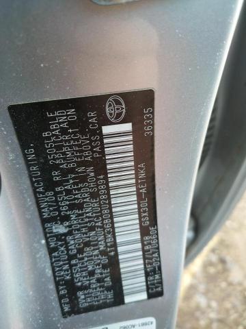 Photo 10 from auction – 2008 TOYOTA AVALON with VIN 4T1BK36B08U289894