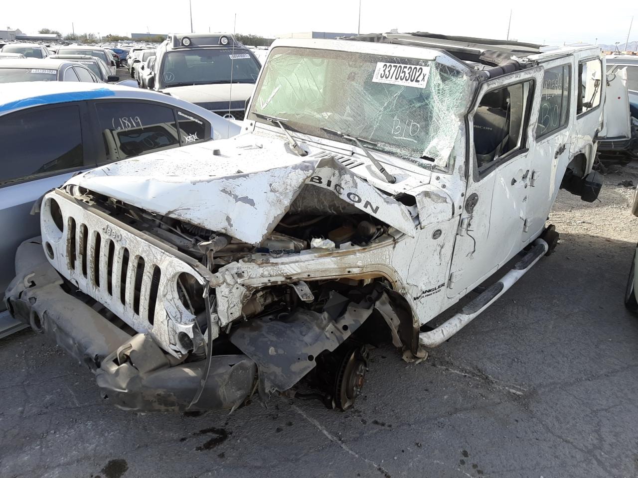 Photo 2 from auction – 2015 JEEP WRANGLER U with VIN 1C4BJWFG1FL718905