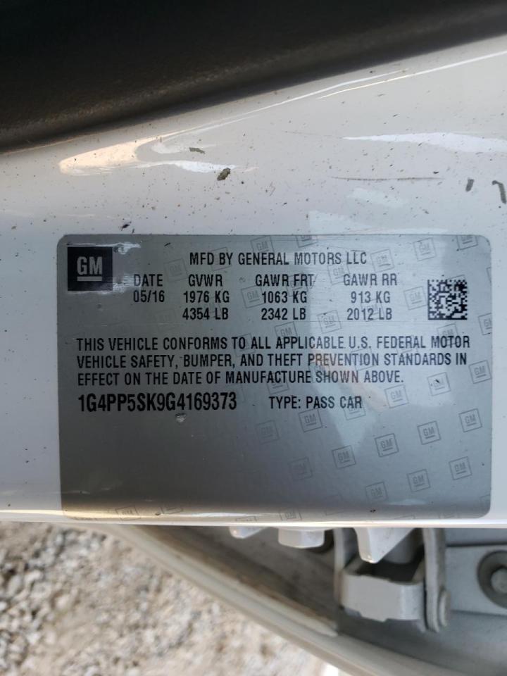 Foto 10 de la subasta – 2016 BUICK VERANO con VIN 1G4PP5SK9G4169373