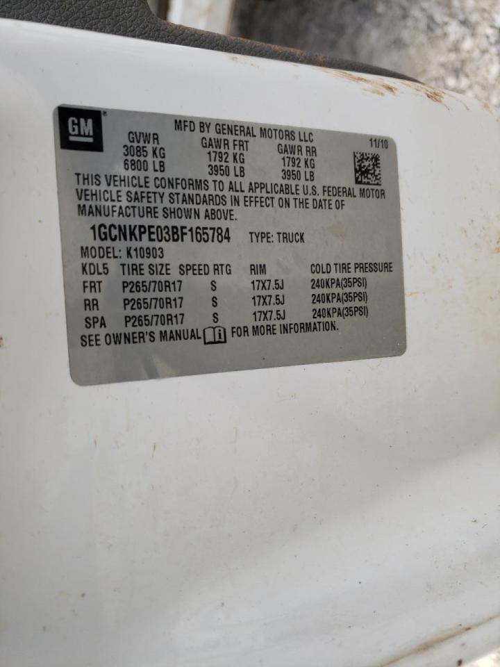 Photo 10 from auction – 2011 CHEVROLET SILVERADO with VIN 1GCNKPE03BF165784