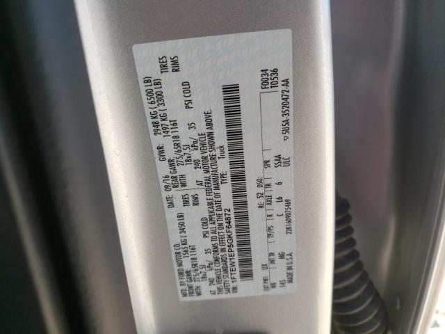 Photo 10 from auction – 2016 FORD F150 SUPER with VIN 1FTEW1EP5GKF64872
