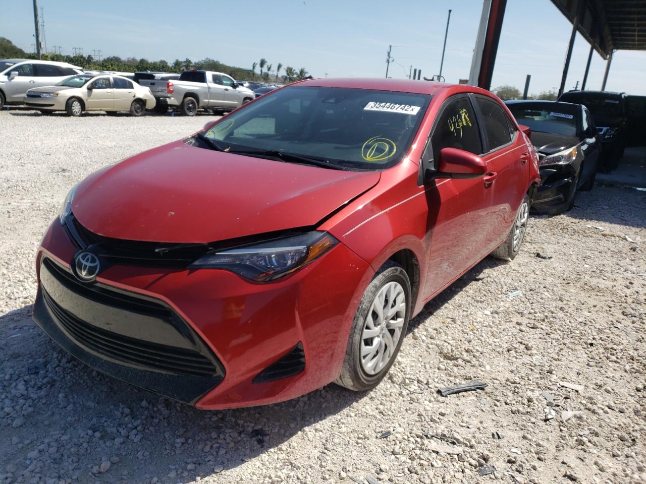 Photo 2 from auction – 2018 TOYOTA COROLLA L with VIN 5YFBURHE9JP770982